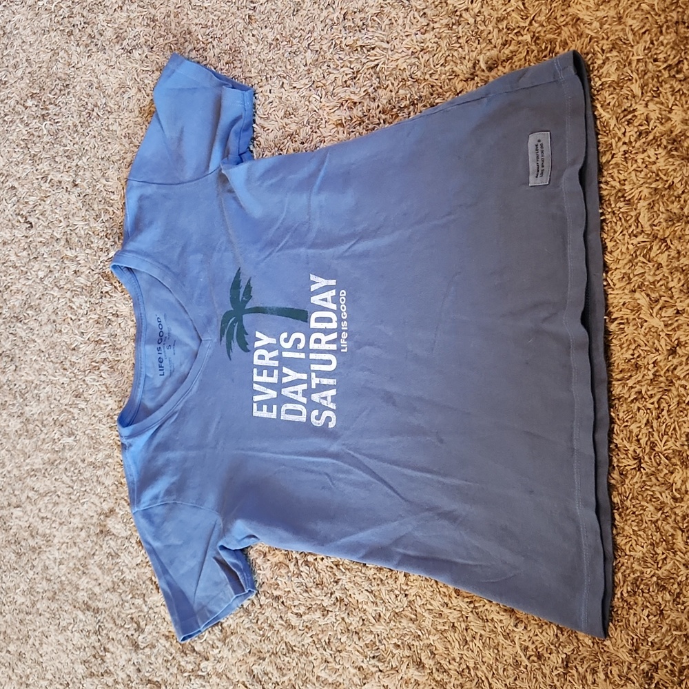 Life is Good - Every Day is Saturday v-neck tee shirt
